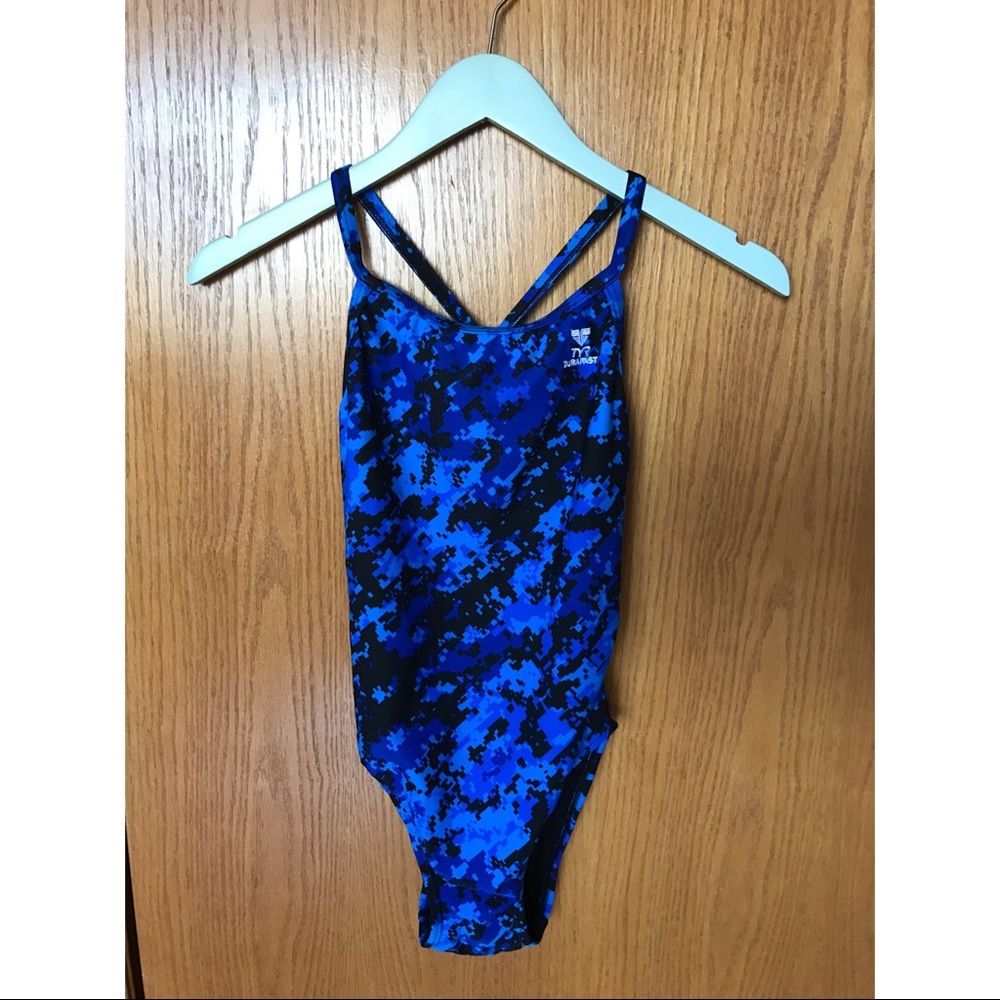 TYR Fit DuraFast Blue/Black Techno Swimsuit